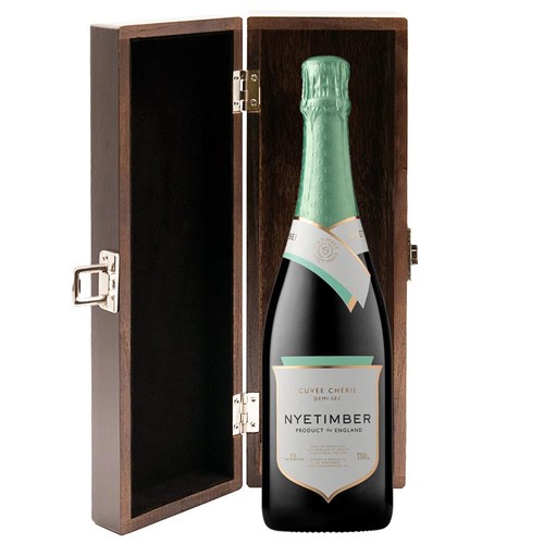 Nyetimber Curvee Cherie Demi-Sec NV English Sparkling Wine in Elm Wood Gift Box